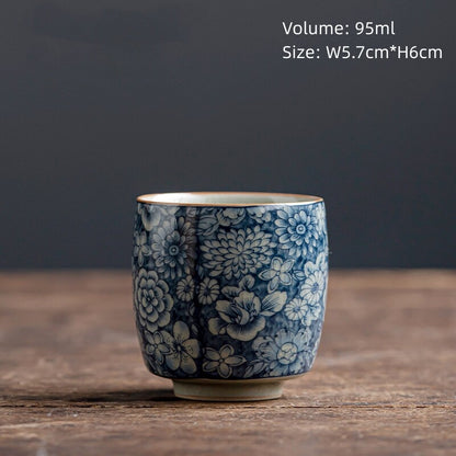 One Cup Blue-and-white Porcelain Tea Cup Antique Style Dehua Master Cup Of Tea