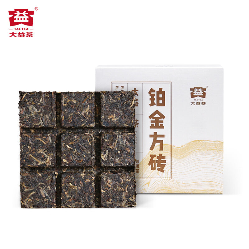 TAETEA Platinum Square Brick Pu-erh Tea Brick 240g Raw Pu'er Puer Dayi Shen