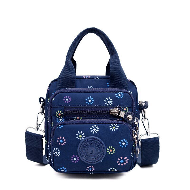 Ladies Shoulder Bag Shoulder Nylon Portable Large Travelling Purses 15*16*15 CM