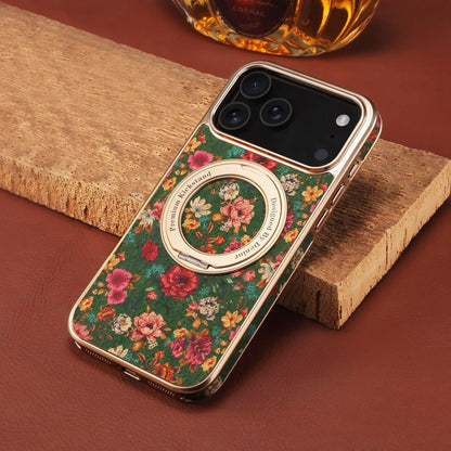 Flower Kickstand Cellphone Cases Magnetic 360° Phone Case for iPhone17promax/16