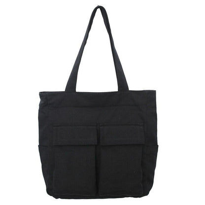 Large Capacity Shoulder Bags Canvas Solid Denim Leisure Travel Bag Women Fashion