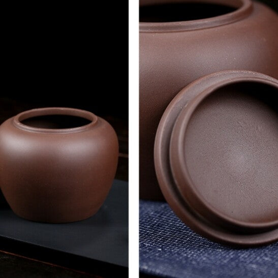 Purple Clay Tea Canister Airtight Tea Storage Container Tea Caddy Moisture-proof