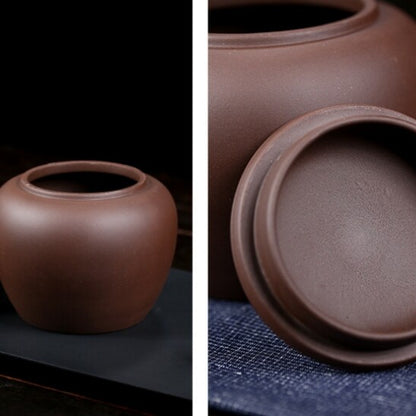 Purple Clay Tea Canister Airtight Tea Storage Container Tea Caddy Moisture-proof