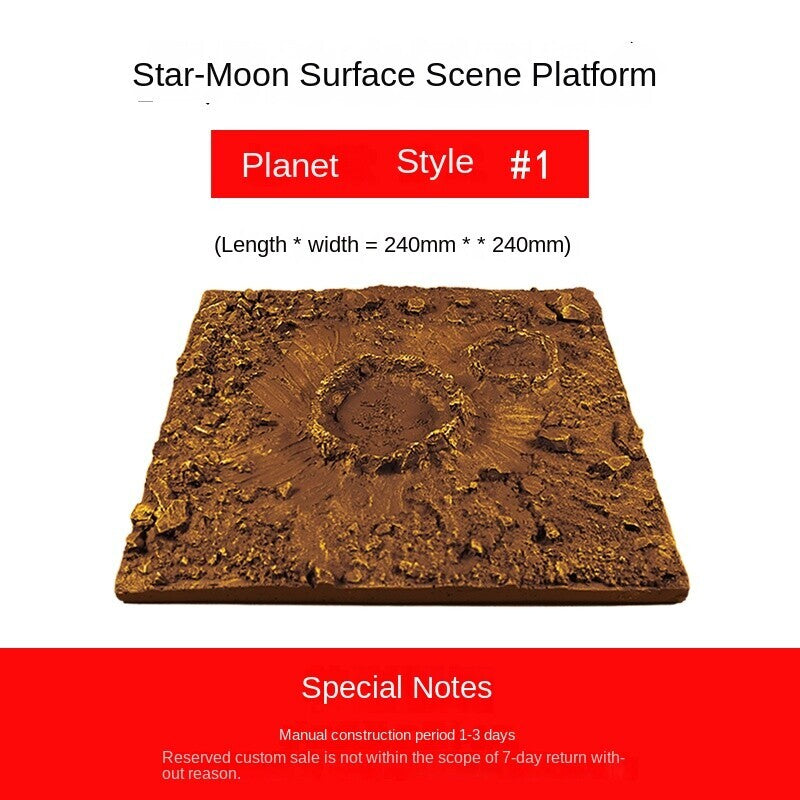 Platform Moon Model Moon Planet Landscape Finished Scene Display Props