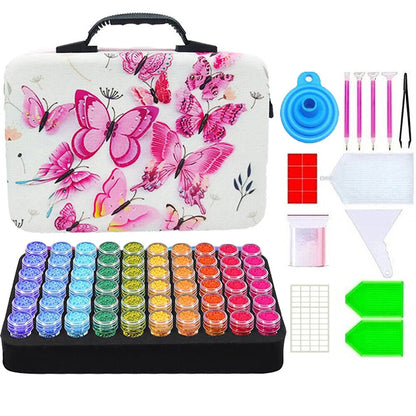 60 Bottles Storage Box 5D Diamond Tools Storage Box Case Painting Tools Bag