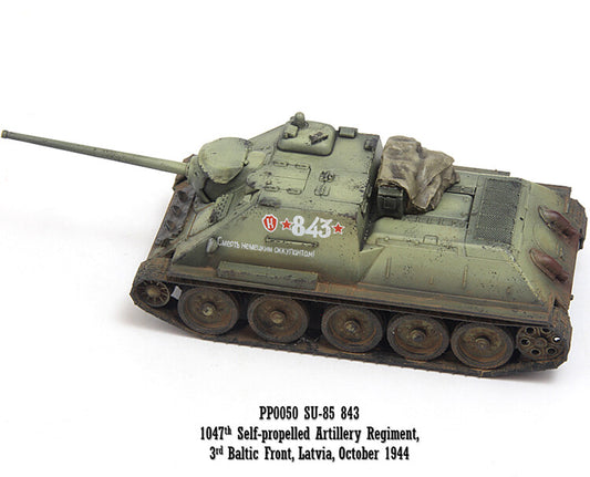 1/72 Su-85 Anti-Tank Vehicle 1944 Tank Model of The Baltic Third Front Army #843