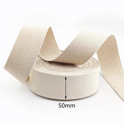 Belt Strapping 9Meter Polyester Cotton DIY Webbing Ribbon Backpack Strap 20~50mm