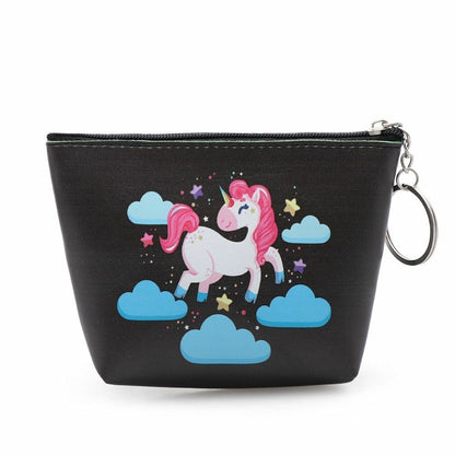 Mini Portable Bags Women Girl Unicorn/Flamingo Printing Coin Purse Holder Wallet