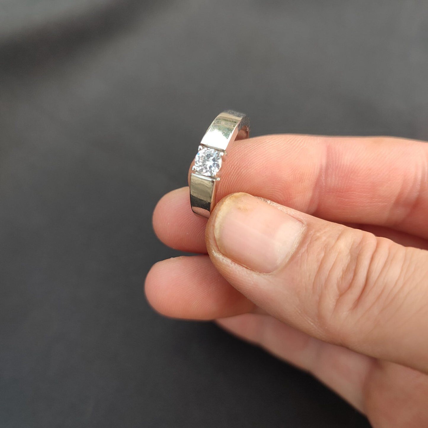 Rings Men Women Jewellery Gift Adjustable Dimension Metallic Artificial diamonds