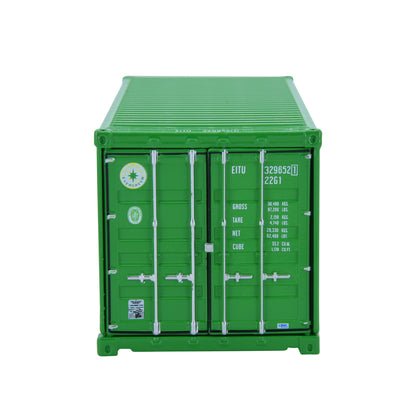1:50 EVERGREEN 20GP Metal Shipping Container Model Toy Home Office Decor Gift