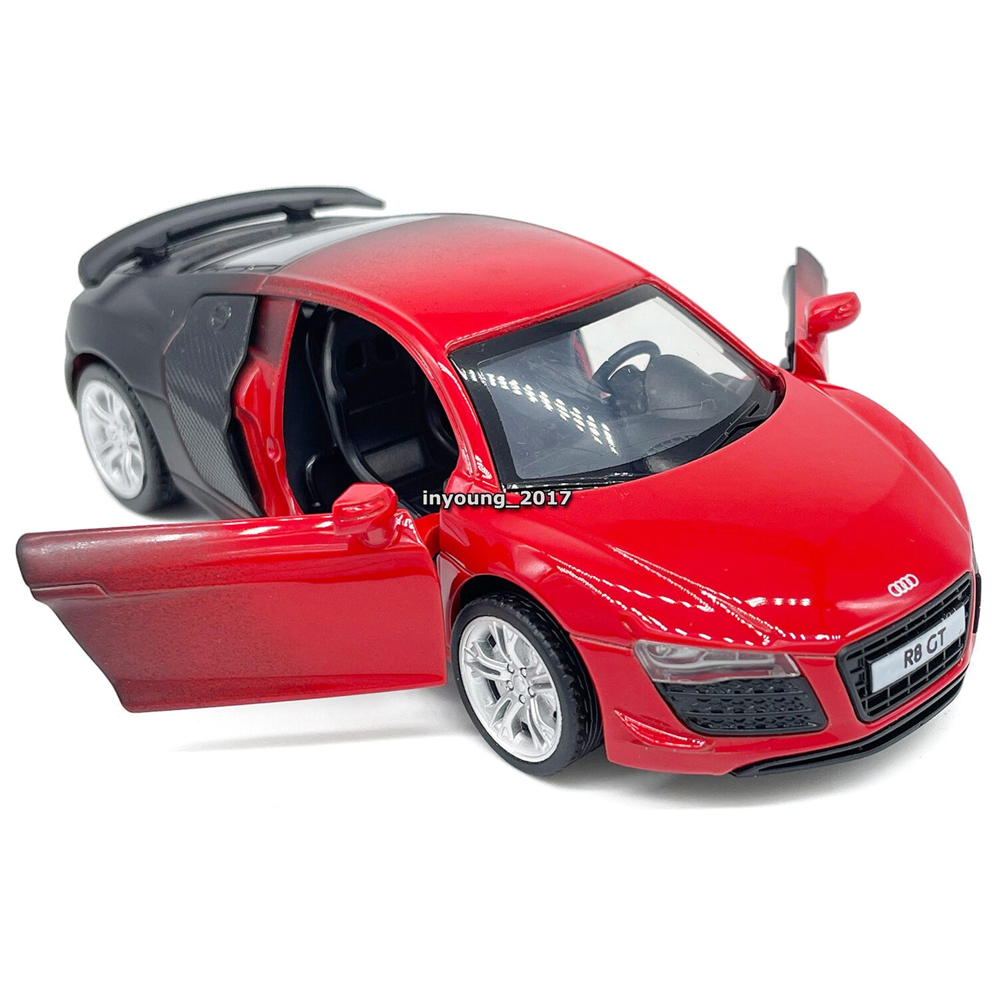 1/36 Audi R8 GT Model Car Diecast Toy Cars Metal Vehicle for Kids Adults Red