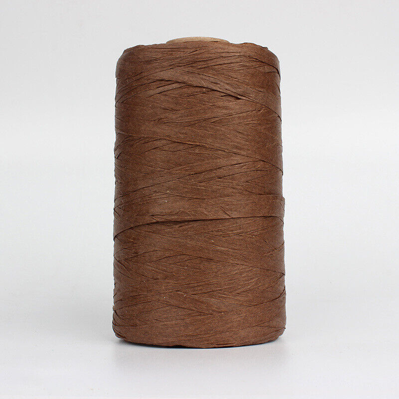 280M Organic Raffia Straw Rope Paper Yarn Crochet Knitting DIY Summer Hat Bag