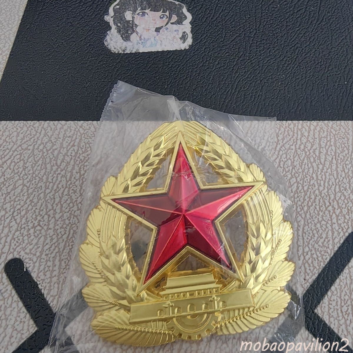 New ARMY PLA Tpye 07 Enamelled Metal Hat Badge Pin Military Surplus