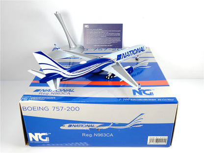 1:200 NG Model NATTONAL B757-200 Passenger Airplane Diecast Aircraft Model
