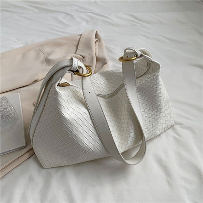 Woven Pattern Crossbody Shoulder Bags Women Large Capacity Ladies Handbags