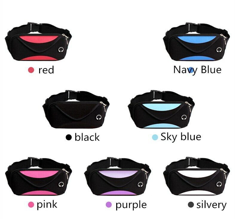 Waterproof Fanny Pack Men/women's Waist Pack Male Pouch Unisex Waist Bag Zip Bag
