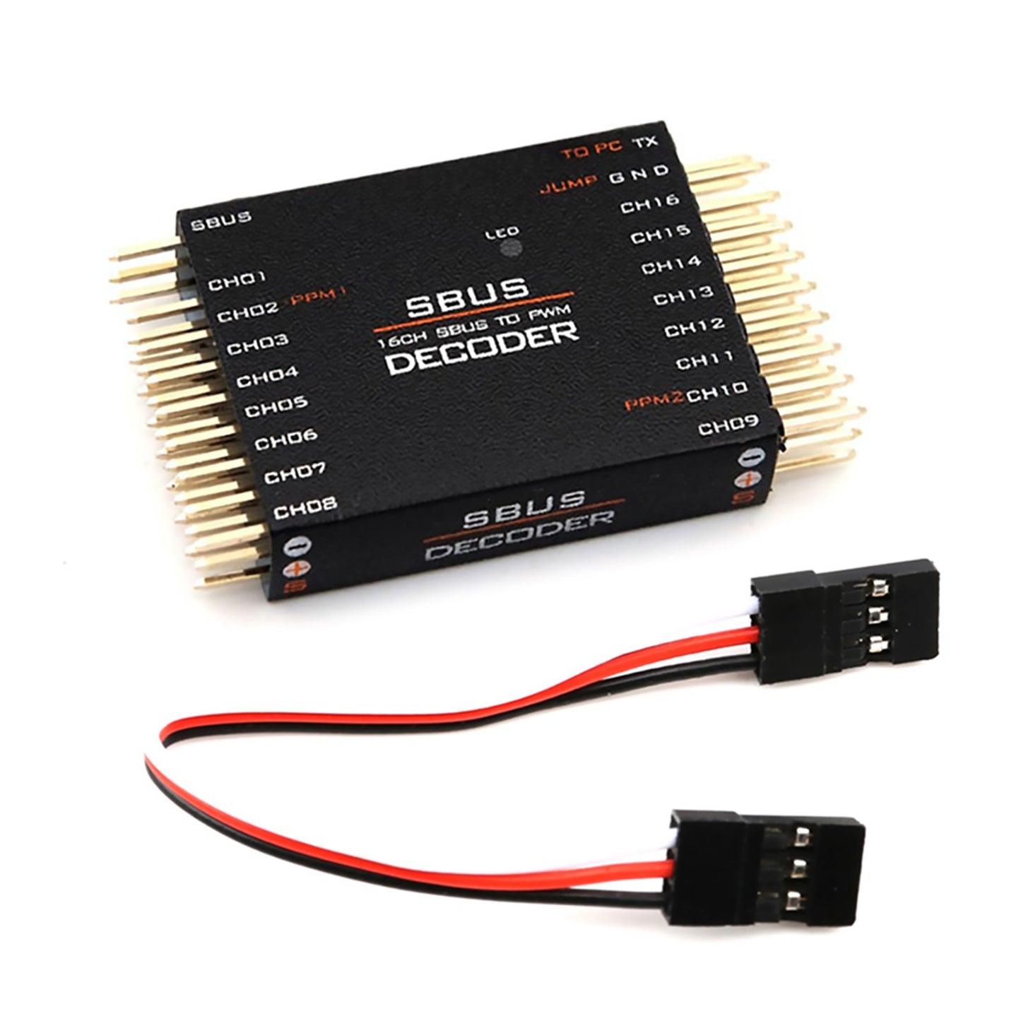 1PC PWM Converters 16CH Sbus To PWM/PPM/DECODER Compatible For Frsky Transmitter