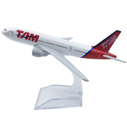 1:400 Scale Brazil TAM 777 Airplane Model Alloy Aircraft Plane Decoration Gift