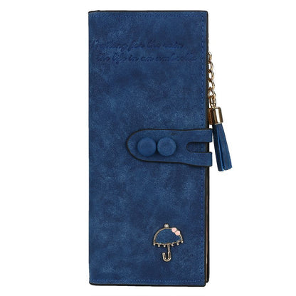 Wallet Clutch Synthetic Leather Tassel Card Holder Phone Bag Money Coin Purses