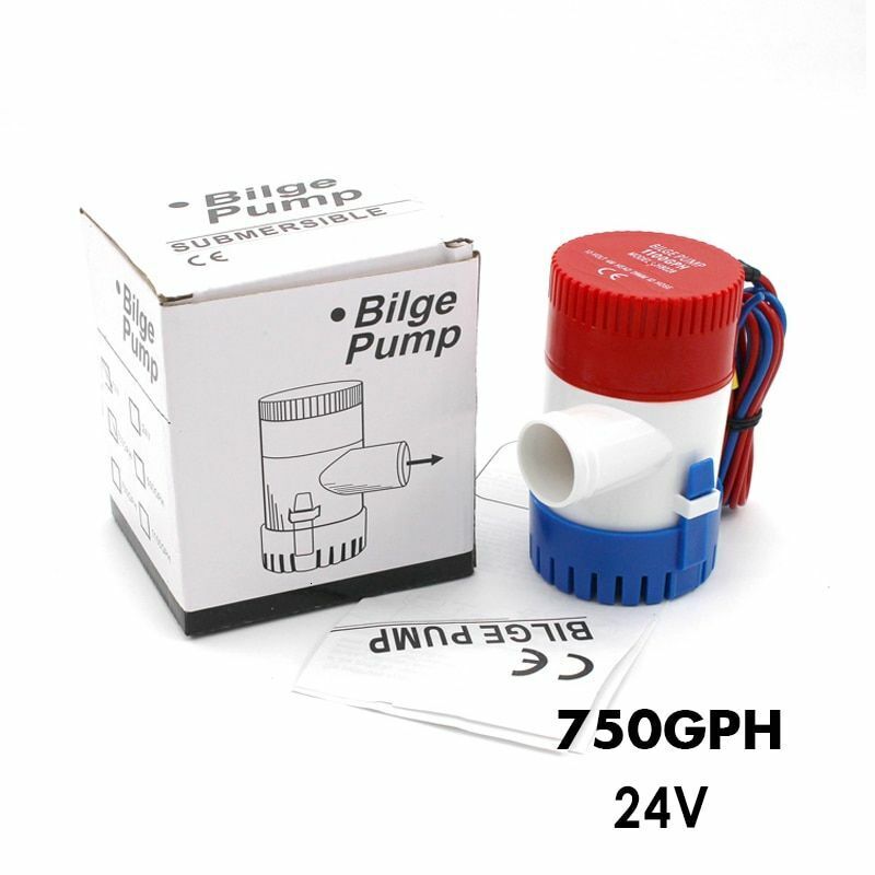 Bilge Pump 350 500 750 1100GPH DC 12V 24V Electric Water Aquario Submersible GPH
