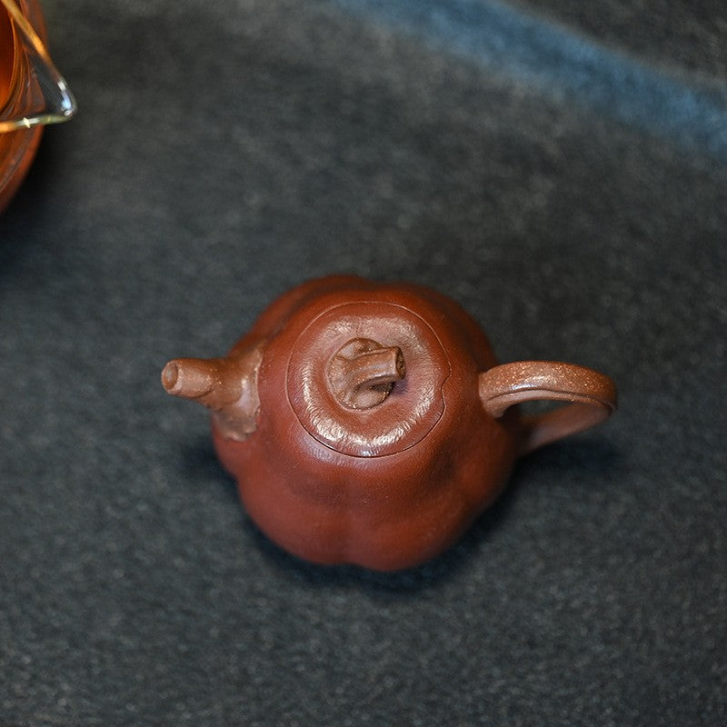 3.4oz Handmade Tea Pot Real Yixing Zisha Master Pot Bionic-style Miniature China