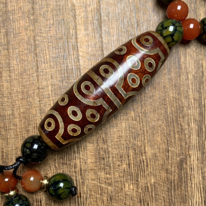 Tibetan Style Old Agate Celestial Beads, Family Portrait Celestial BeadCollected