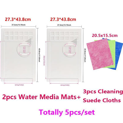 Craft Mat Non-Stick Silicone Media Acrylic Painting Watercolor Ink Blending Tool