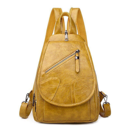 Women Leather Backpack Chest Shoulder Bags Ladies Back Pack Bags Bagpack