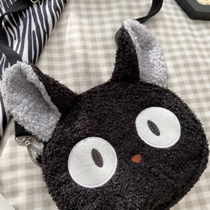 Anime Sheep Handbag Animals Small Phone Purse Bag Lamb Wool Shoulder Bag 1PCS