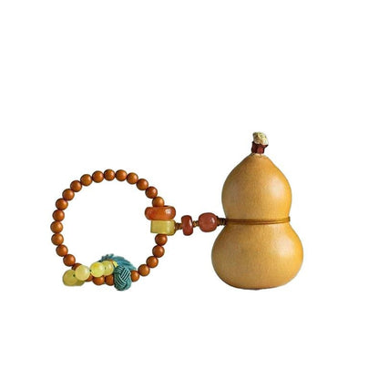 Natural Small Gourd Hand Twisted Handle Piece Gourd Pendant