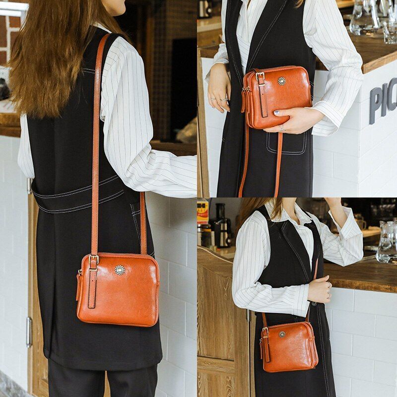 Vintage Style Shoulder Bag Simple Square Crossbody Bags Handbags Messenger Bags