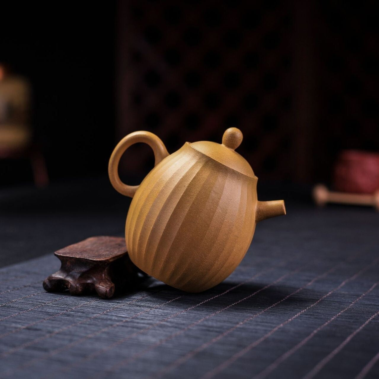210ml yixing zisha duan clay tea pot with 7 infuser holes marked handmade pot