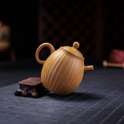 210ml yixing zisha duan clay tea pot with 7 infuser holes marked handmade pot