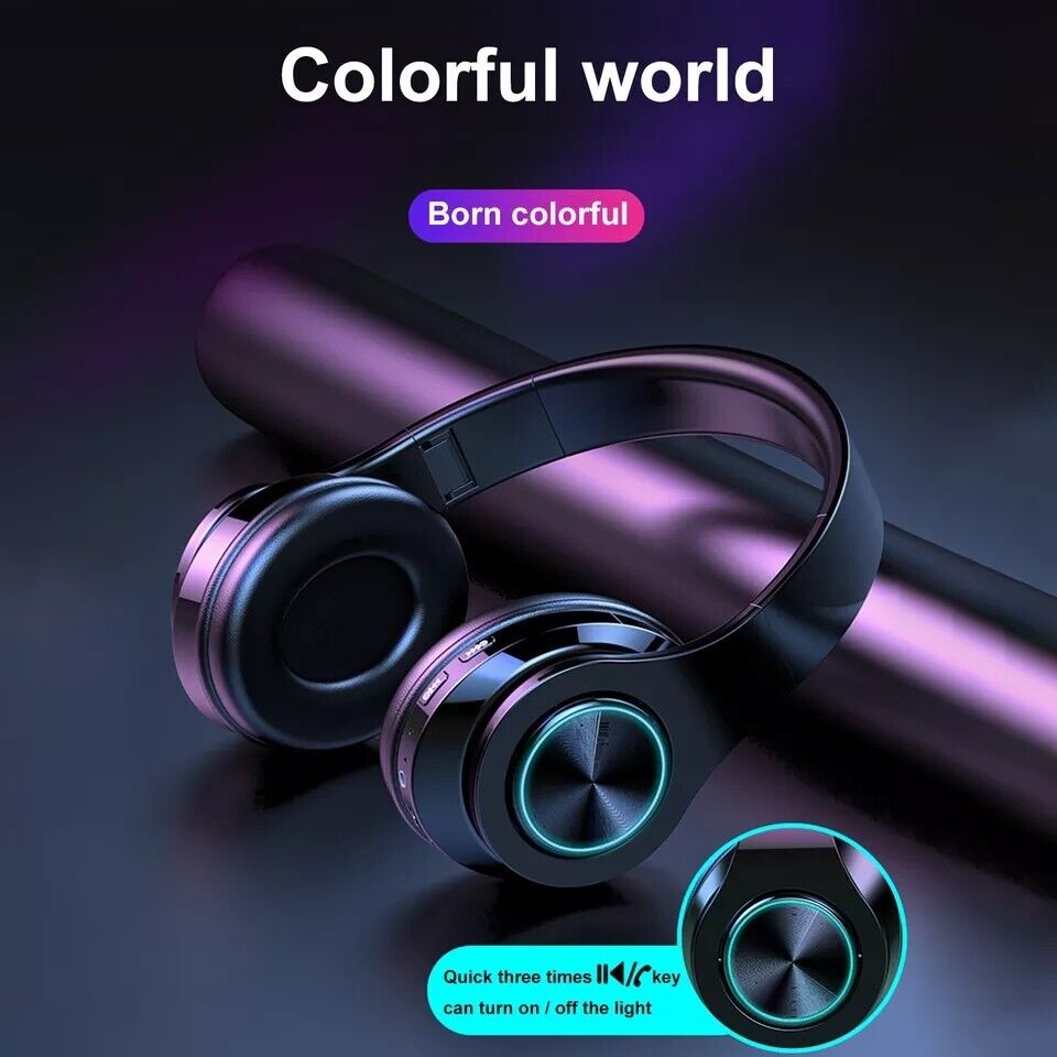 Audifonos inalambricos Bluetooth 5.0 Plegables Auriculares Universal Telefonos
