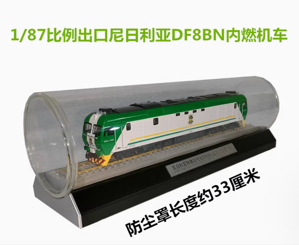 1:87 DF8BN Freight Diesel Locomotive for Nigerian Railway Train Diecast Model
