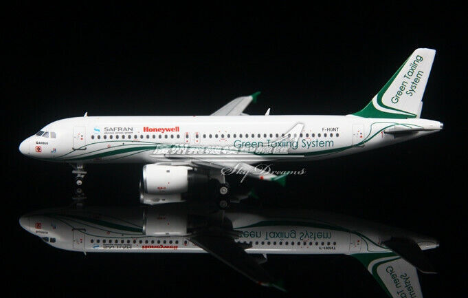 1:400 JC Wings SAFRAN AIRBUS A320 Green Taxing System Airplane Diecas Model