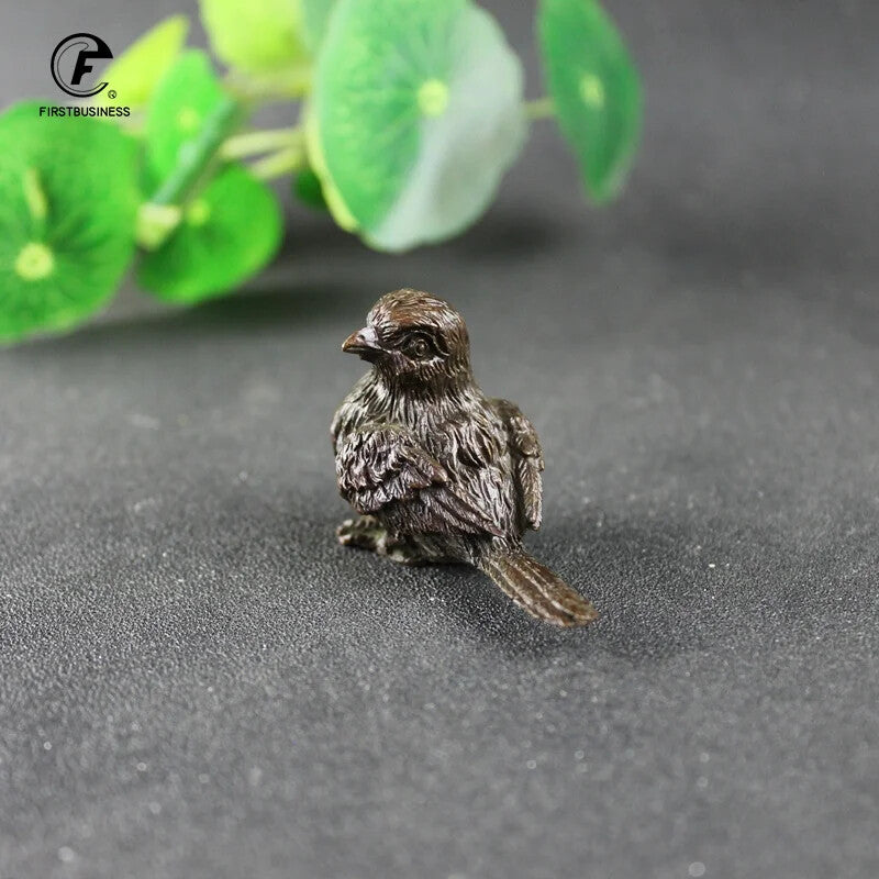 Statue Bronze Tea Pet Table Home Decoration Retro Craft Handmade Collection