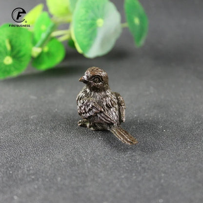 Statue Bronze Tea Pet Table Home Decoration Retro Craft Handmade Collection