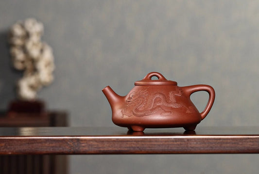 300cc chinese Yixing Handmade Zisha teapot DiCaoQing Ni Dragon Hu Gongfu Tea Pot