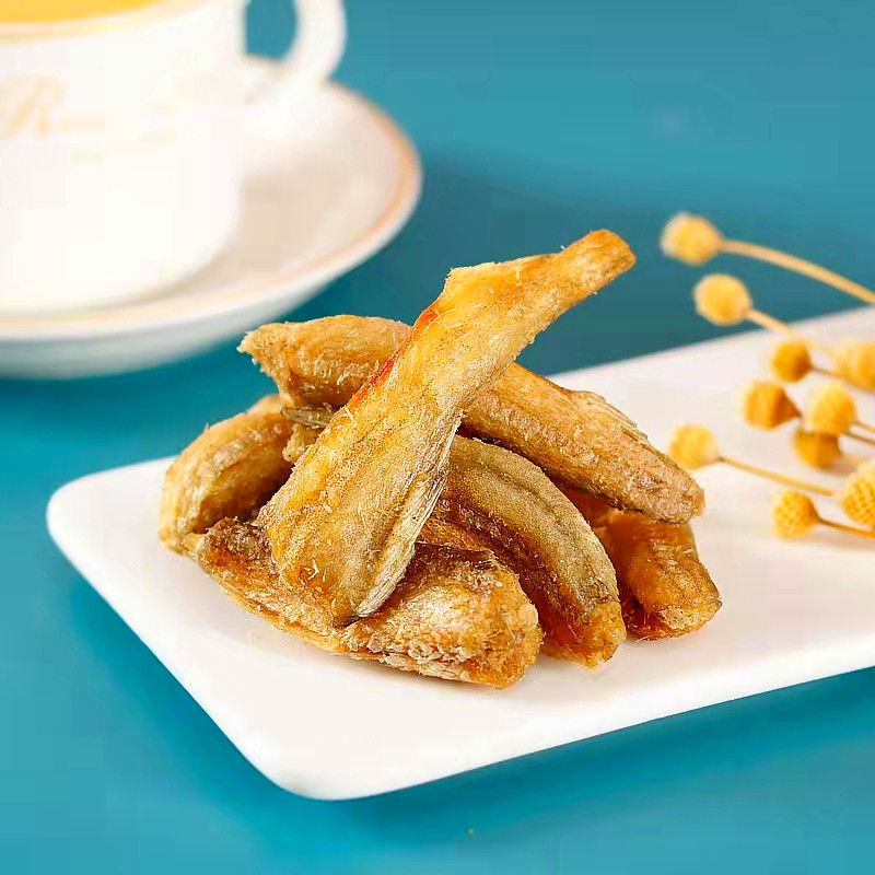 Crispy Roasted Yellow Croaker. Instant Dried Fish Snacks Delight.