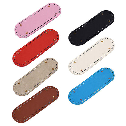 Oval Bottom For Knitted Bag PU Leather Bag Accessories DIY Crochet Bag Bottom