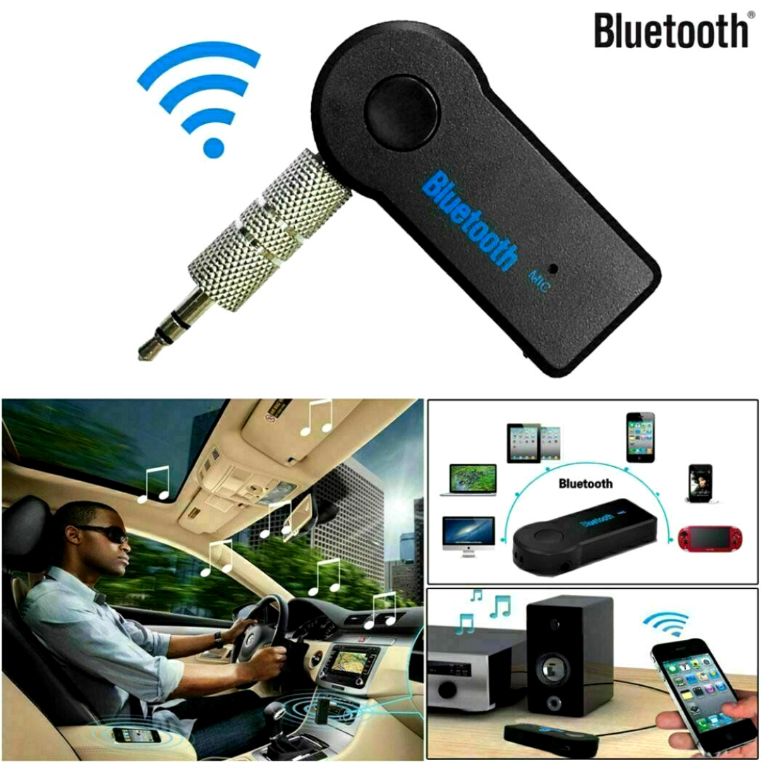 Bluetooth Adaptador Inalambrico Receptor de Audio Estéreo de 3,5 mm AUX Casa Car