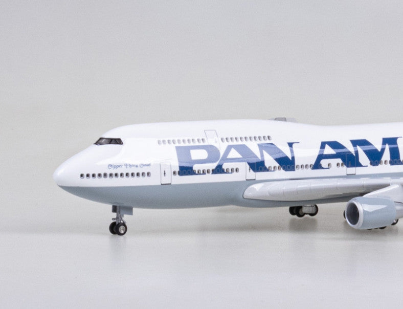 1:150 47CM PAN AM BOEING 747-400 Airplane Landing Gear Resin Aircraft Model