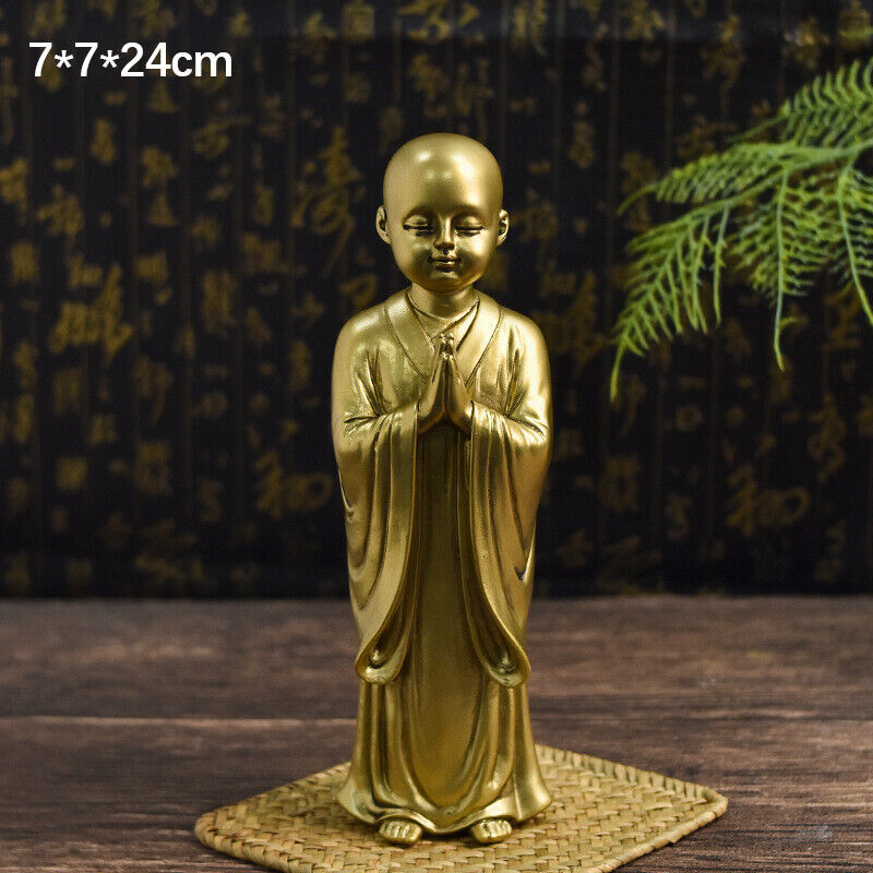 Resin Maitreya Buddha Statue Buddhist Supplies Sculpture Craft Desk Decoration