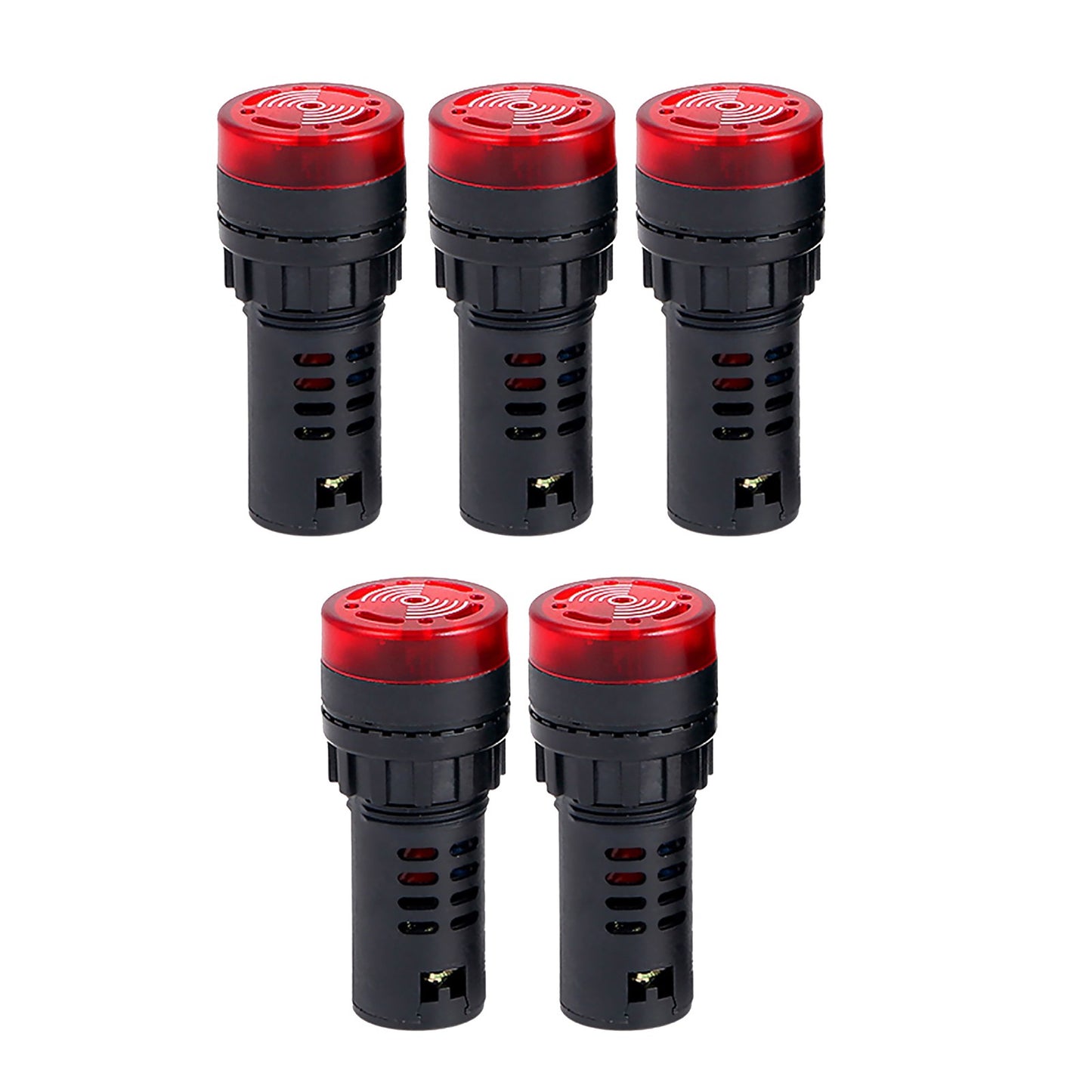 1/2/3/5/10Pcs 110V AD16-22SM Buzzer LED Flash Alarm Indicator Signal Light s