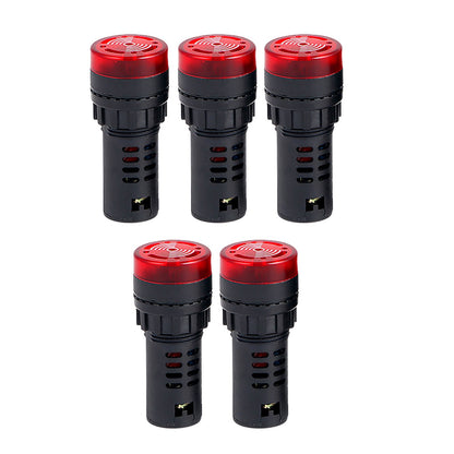 1/2/3/5/10Pcs 110V AD16-22SM Buzzer LED Flash Alarm Indicator Signal Light s