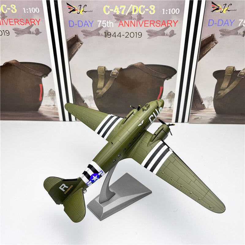 WWII USA C-47 CU 1/100 diecast plane model aircraft