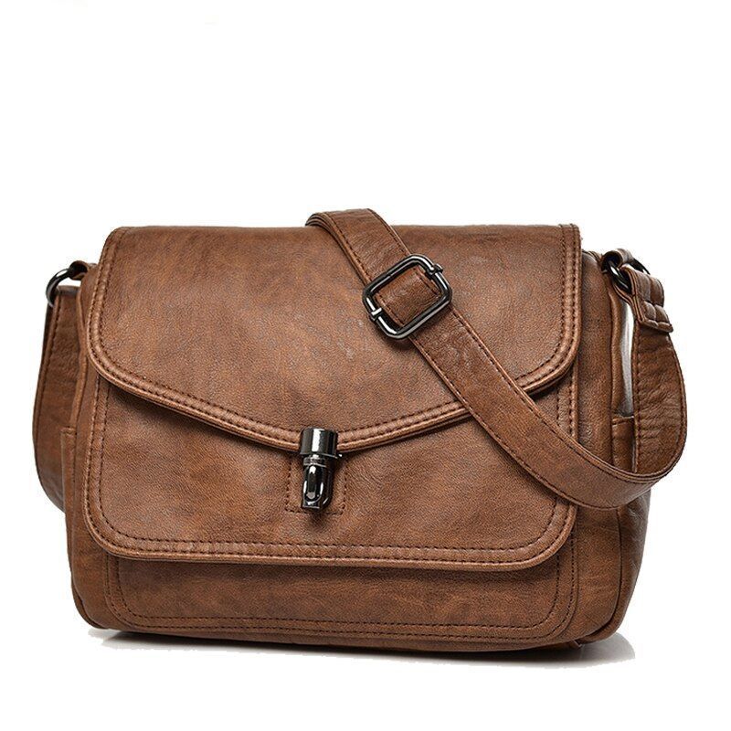 Vintage Shoulder Messenger Bag Purses Handbags Soft Leather Crossbody Bags Small