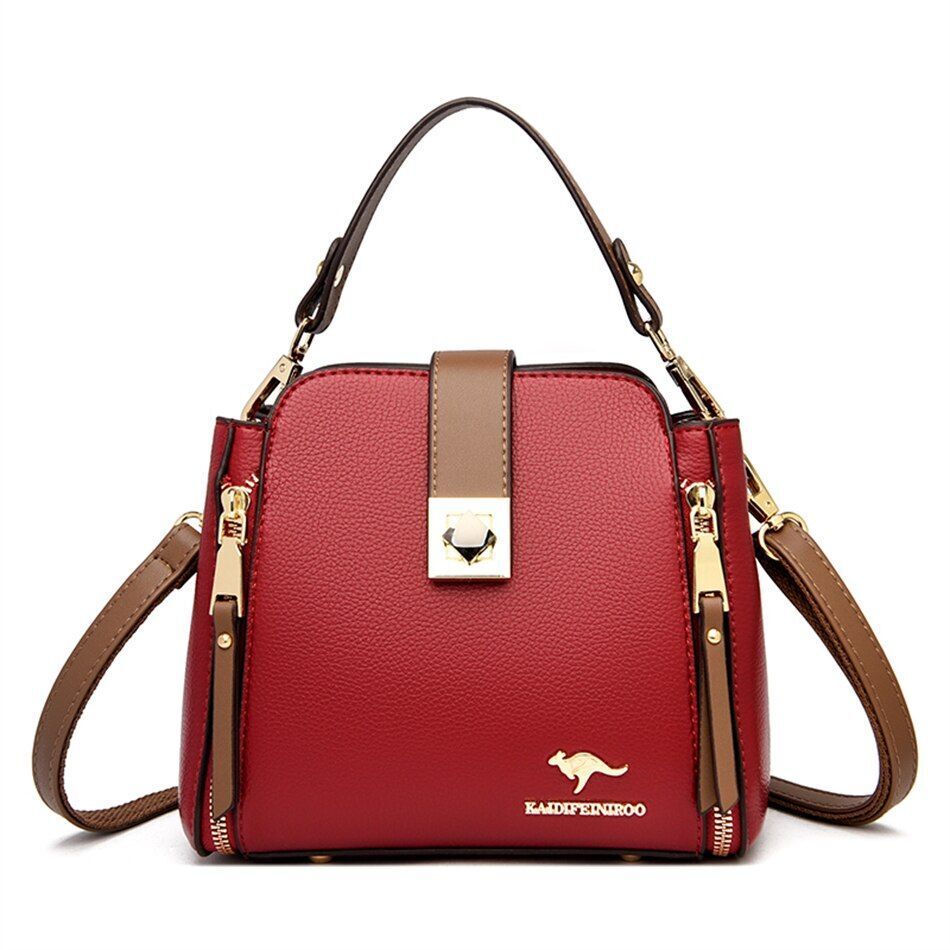 Synthetic Leather Handbag Purse Bag Shoulder Crossbody Messenger Small 20*18*9CM