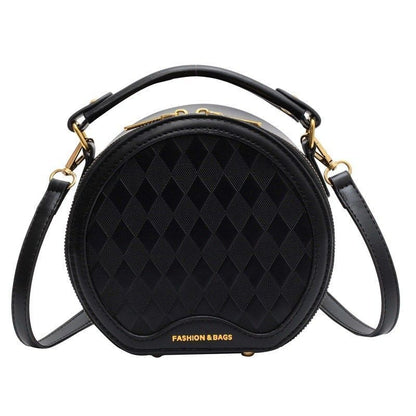 Crossbody Bag Vintage Leopard Print Synthetic Messenger Round Purse Shoulder Bag